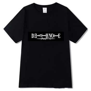 Death Note е Забавна тениска Мъжки Памучен Тениска С Къс Ръкав Тениски Извънгабаритни Аниме Върховете Harajuku Градинска Облекло
